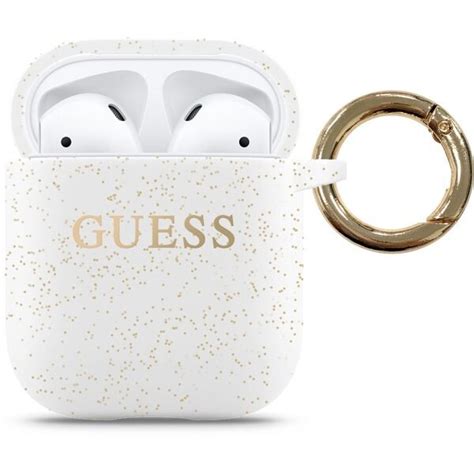 Guess Airpods Kuori Glitter Valkoinen Gigantti Verkkokauppa