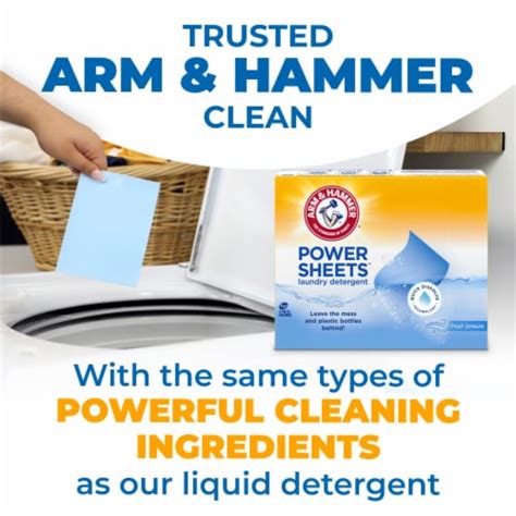 Arm And Hammer Power Sheets Fresh Breeze Laundry Detergent Sheets 35 Ct