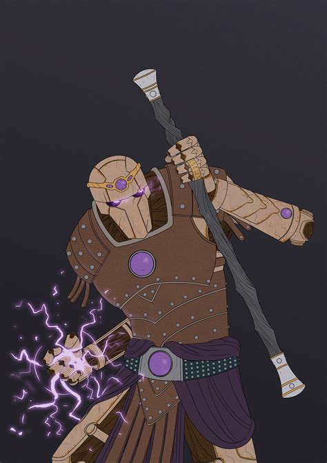 Warforged Warlock Commission On Behance