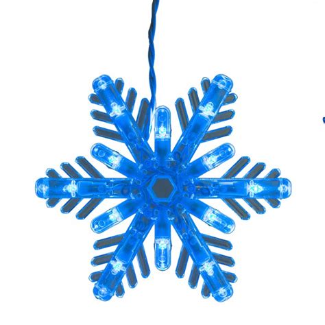 GE Snowflake 96-Count Multi-function Color Changing Snowflake LED Plug ...