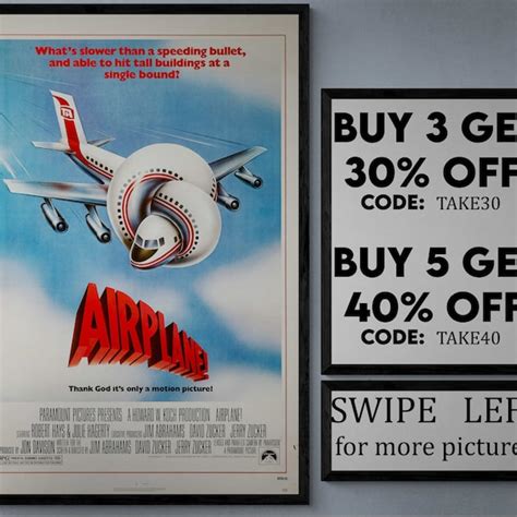 Airplane Movie Poster - Etsy