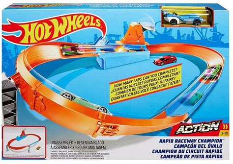Conjunto Pista De Campeonato Carrinho Action Hot Wheels Mattel Pistas Magazine Luiza