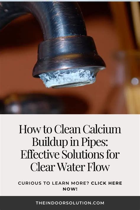 how to clean the calcium build up