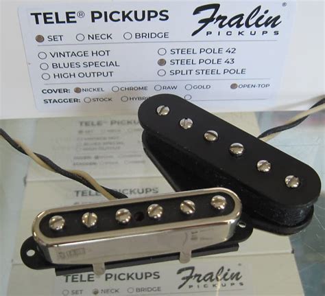 Lindy Fralin Steel Pole Telecaster Pickups Set With Reverb Canada