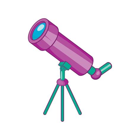 Icono De Telescopio Estilo De Dibujos Animados Vector En Vecteezy