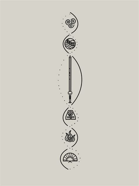 Avatar The Last Airbender Tattoo Ideas Atla Minimal Tattoo Dainty