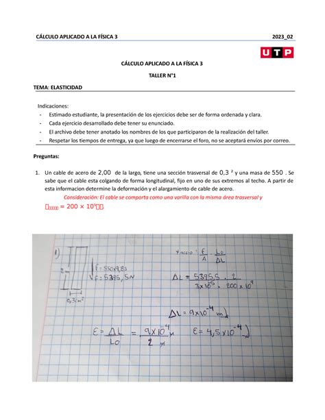 Taller Caf Nada C Lculo Aplicado A La F Sica