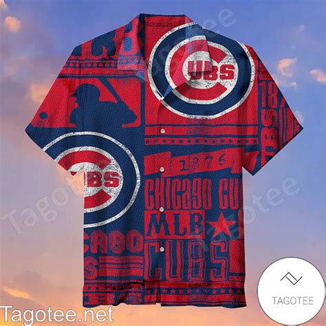 Chicago Cubs Mlb 1876 Hawaiian Shirt Tagotee