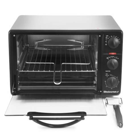 Elite Gourmet Toaster Oven Broiler With Rotisserie Silverblack 1 Ct Food 4 Less