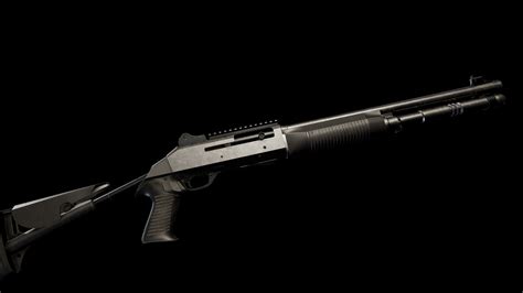 Shotgun Benelli M4 Download Free 3d Model By Drollshark [e0d23db] Sketchfab