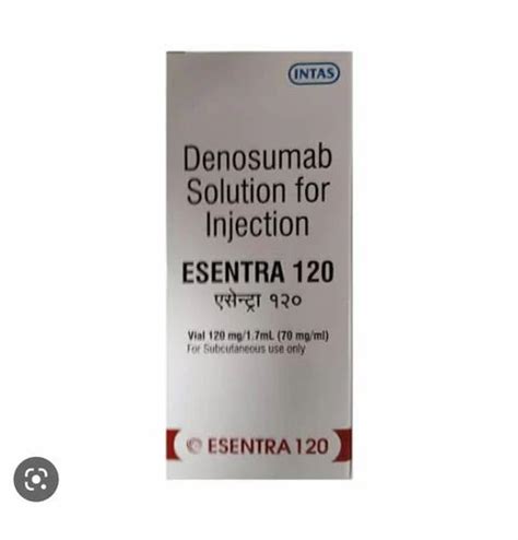 Denosumab Esentra 120 Mg Injection Intas Pharmaceuticals Packaging