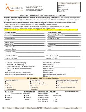 Fillable Online Permits To Construct And Operate Application Forms