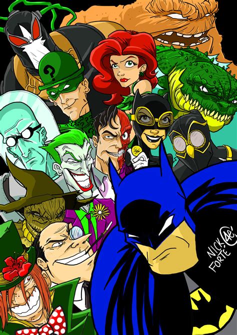 Batman And His Rogue Gallery By 40ink On Deviantart