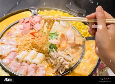 Hot Serve Of Spicy Noodle Soup Stock Photo Stock Photo Alamy