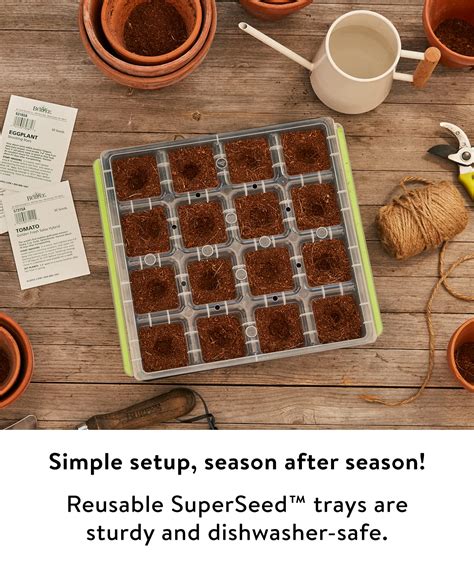 Snapklik Burpee SuperSeed Seed Starting Tray 16 XL Cell Reusable