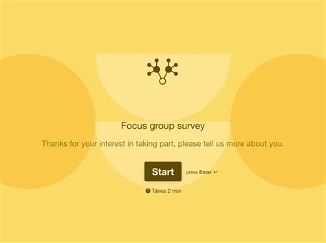 Focus Group Survey Template