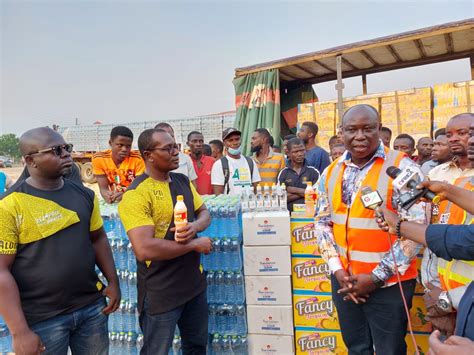 Kasapreko Supports Appiate Explosion Victims With GH100 000 Worth Of