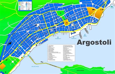 Argostoli Tourist Map