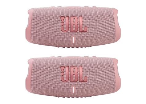 JBL Charge 5 - Waterproof Portable Bluetooth Speaker - Pink/Pink (Pair)