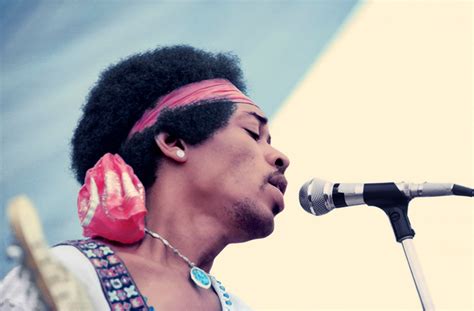 Jimi Hendrix Performing The Star Spangled Banner, Woodstock, 1969