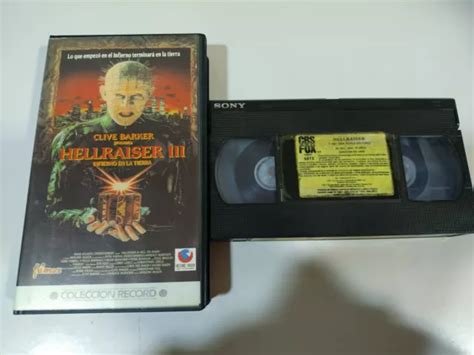 Hellraiser Iii Inferno In La Tierra Clive Barker Anthony Hickox Vhs