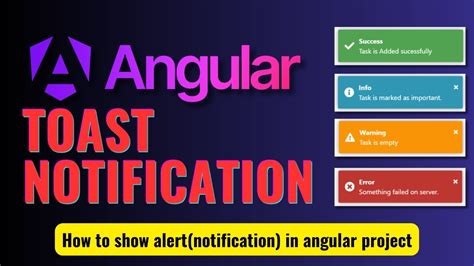 Angular Toast Alert Notification Messages Using Ngx Toastr Angular