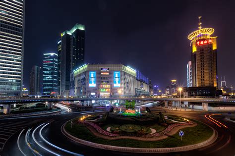 Pudong at NightBattered Luggage