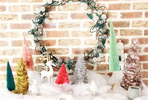 Diy Metallic Tinsel Trees A Bubbly Life