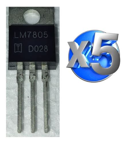 Pack De 5 Regulador De Voltaje 5v 7805 Lm7805 Cuotas sin interés