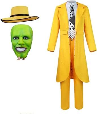 Amazon Fedtoku Mens Jim Carrey Costume Adult Mask Costume Mens