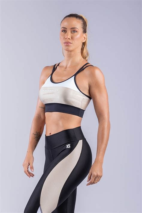 Kaisan Top De Alcinha Recorte Frontal Branco Nude Preto Ref K A