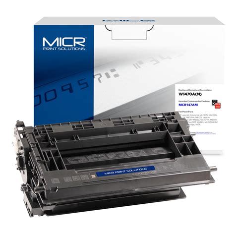 Micr Print Solutions Mcr147am W1470a Micr 147a Micr Micr Toner