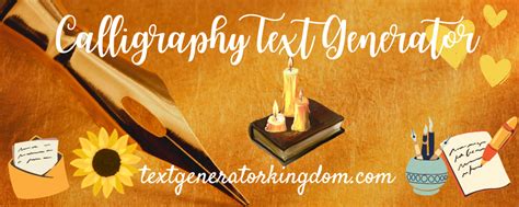 Calligraphy Text Generator