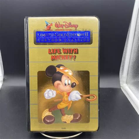 Life With Mickey Disney Vhs Limited Gold Edition Ii Cartoon Classics