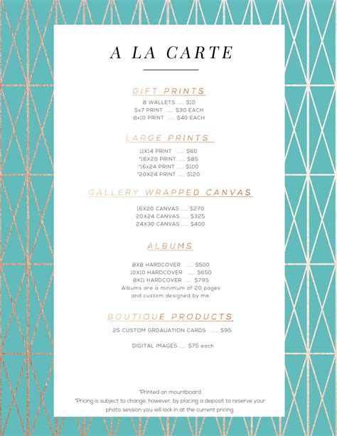 Al a Carte Pricing