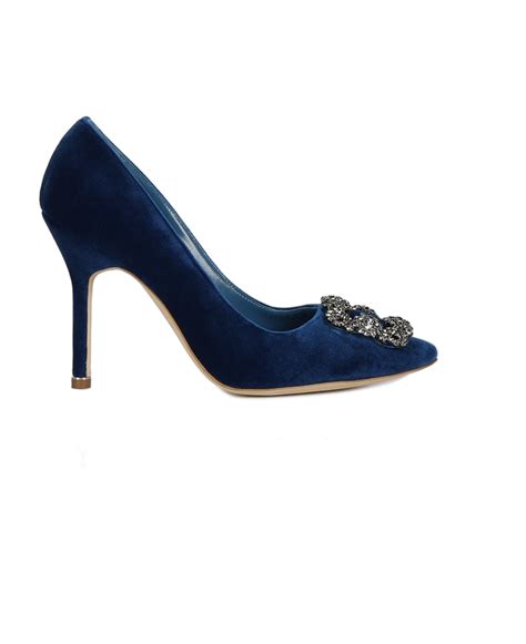 Manolo Blahnik 105mm Hangisi Pumps In Velvet Italist Always Like A Sale