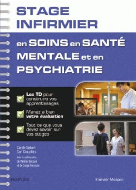 Livre Stage Infirmier En Soins En Santé Mentale Et En Psychiatrie