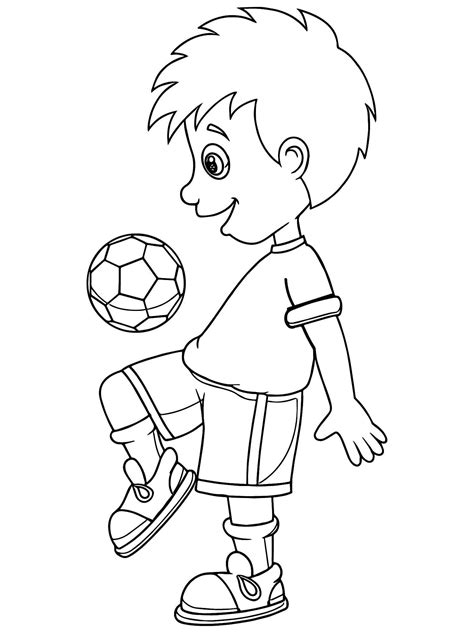 Soccer Player Coloring Pages