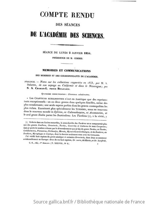 Comptes rendus hebdomadaires des séances de l Académie des sciences