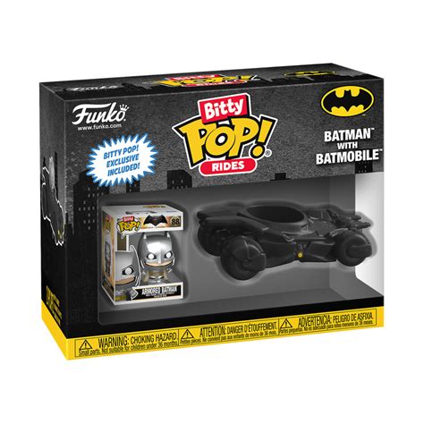 Funko Bitty Pop Rides Batman With Batmobile Dc Shopee Brasil