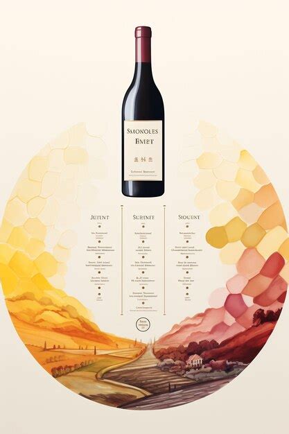 Premium Ai Image A Poster For A Wine Tasting With A Bottle Of Wine