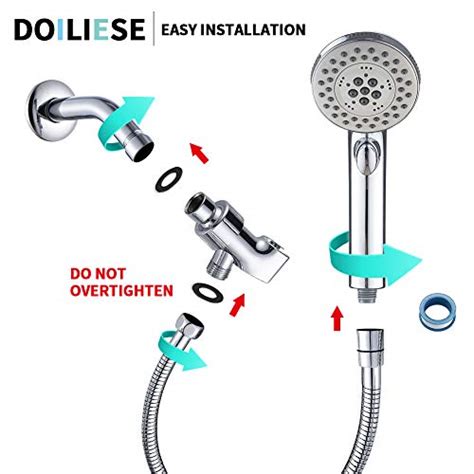 High Pressure Setting Shower Head Hand Held With On Off Switch And