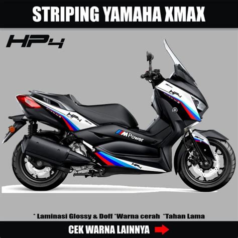 Jual Cutting Striping Yamaha Xmax Decal Lis Body Motor Xmax Stiker