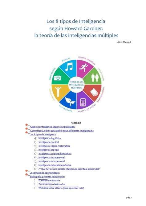 Losgun Los 8 Tipos De Inteligencia Seg ̇n