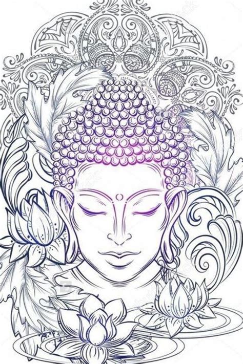 Lotus Buddha Tattoo Drawing