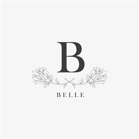 Logo De Lettre B Avec Concept Floral Créatif Pour L immobilier De