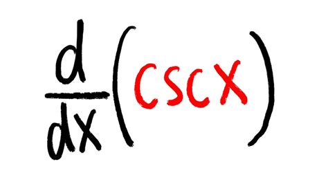 Derivative Of Cscx Using Quotient Rule Calculus 1 Tutorial Youtube