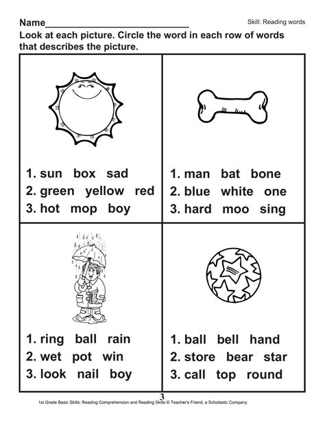 Worksheet Ideas Ft Grade Readingion Worksheets — db-excel.com