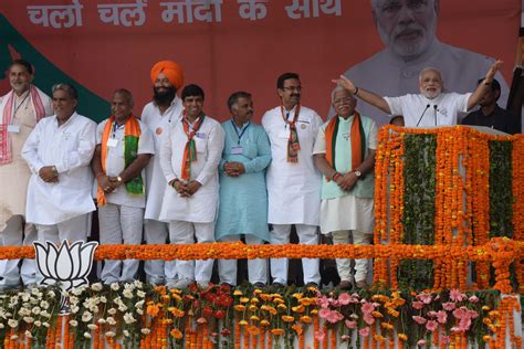 Prime Minister Shri Narendra Modi Launching Bjp Election Campaign In