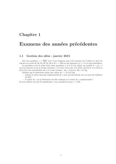 PDF Examens Des Annees Precedentes DOKUMEN TIPS